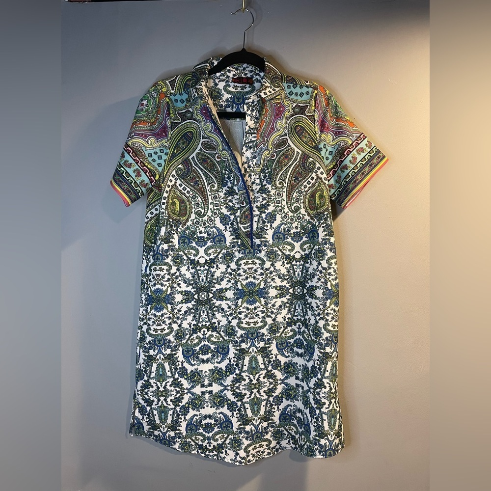 Paisley printed tunic dress- isle by melin kozan